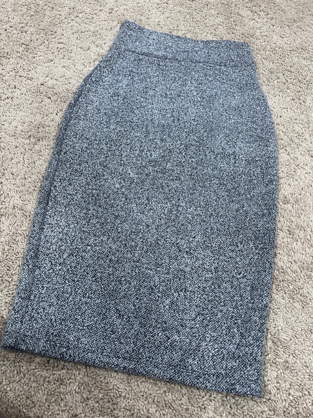bebe Gray and Black Tweed Pencil Skirt